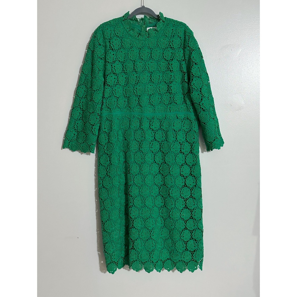 Dainty Jewells Lady in Lace Midi Dress in Kelly Green Size XXXL